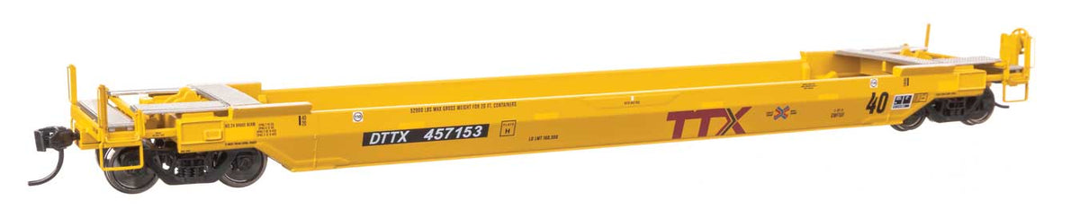 WalthersProto HO 920-109147 Gunderson Rebuilt All-Purpose 40' Well Car TTX "New Logo w/Railbox Logo" DTTX #457153