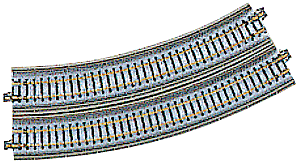Kato N 20-531 Unitrack 13-3/4" Radius 30 Single Track Viaduct Curve Track 2-Pieces