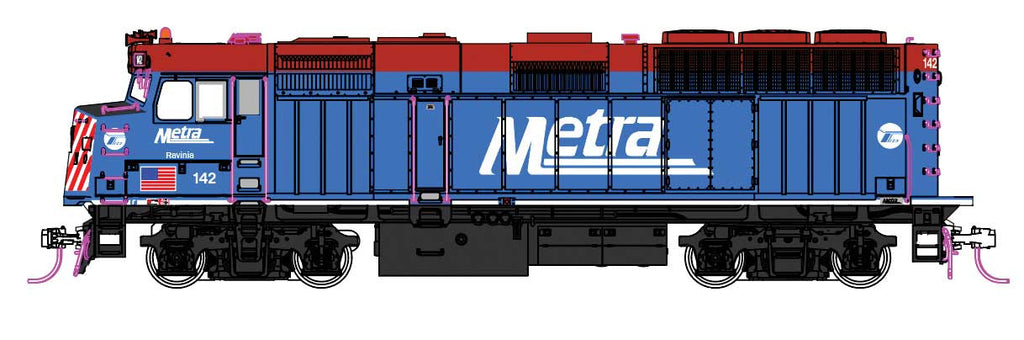 Kato HO 37-6574 DCC Ready EMD F40PH Locomotive Chicago Metra