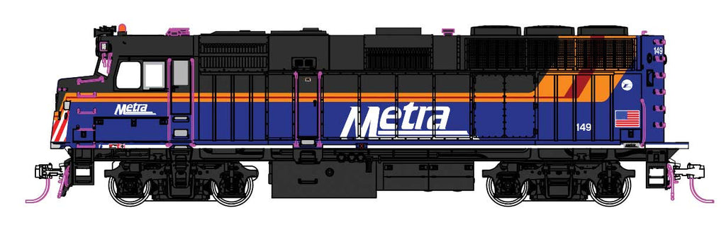 Kato HO 37-6575 DCC Ready EMD F40PH Locomotive Chicago Metra