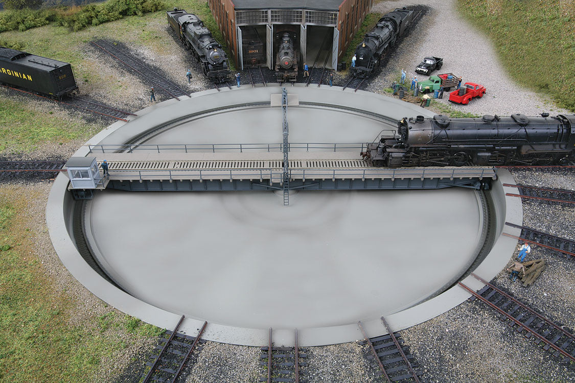 Walthers Cornerstone HO 933-2859 DC/DCC Motorized 130' Turntable - Assembled