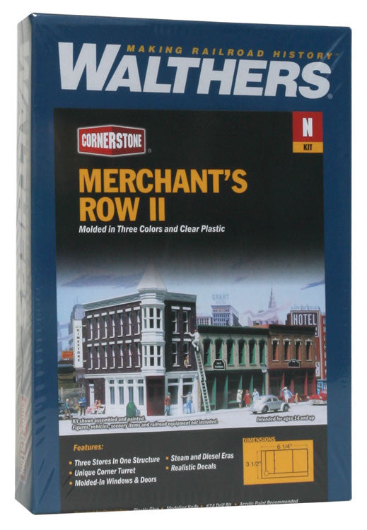 Walthers Cornerstone N 933-3224 Merchant's Row II - Kit