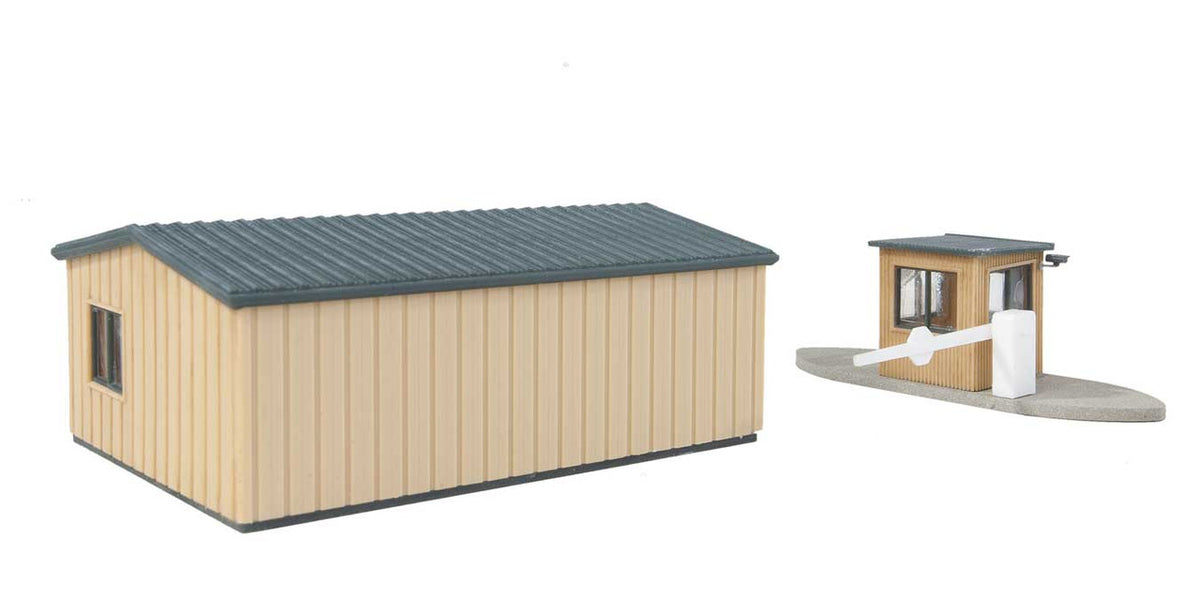 Walthers Cornerstone HO 933-3517 Office and Guard Shack - Kit