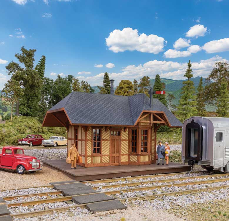 Walthers Cornerstone HO 933-3555 Victoria Springs Station - Kit