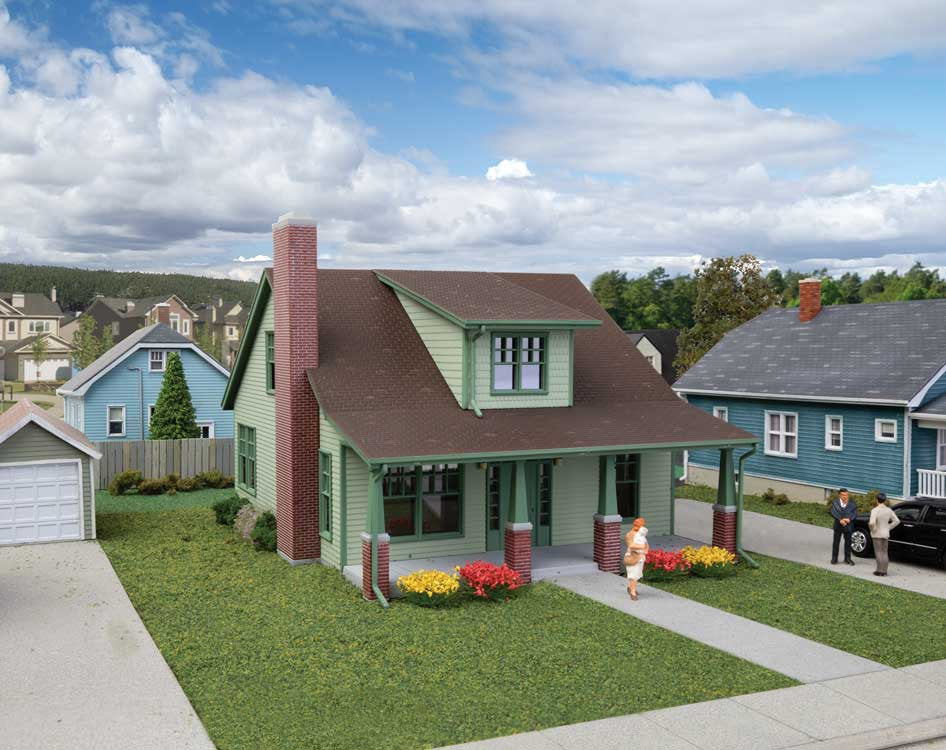 Walthers Cornerstone HO 933-3797 Craftsman Bungalow - Kit