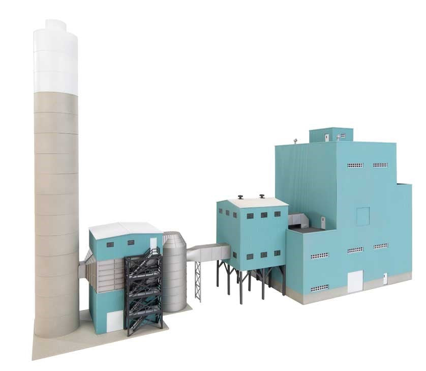 Walthers Cornerstone HO 933-4172 Lakefront Energy Power Plant with Dust Collector - Kit