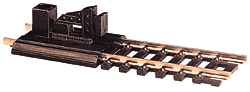 Atlas HO 843 Code 100 Snap Track Nickel-Silver Rail Black Ties Bumpers - 2-Pack