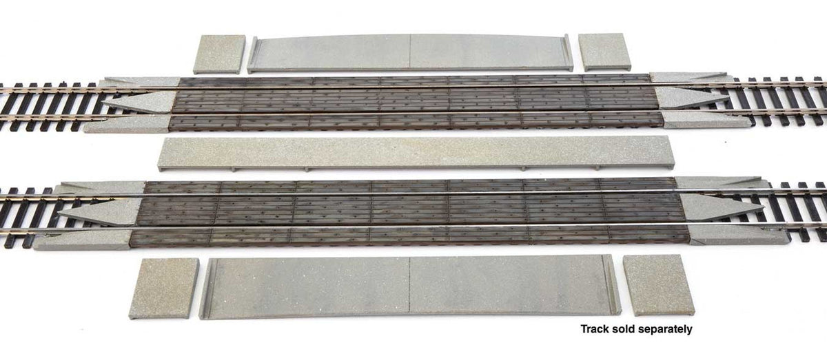 WalthersTrack HO 948-83113 Modern Wood Crossing w/Rerailer Ends - Kit