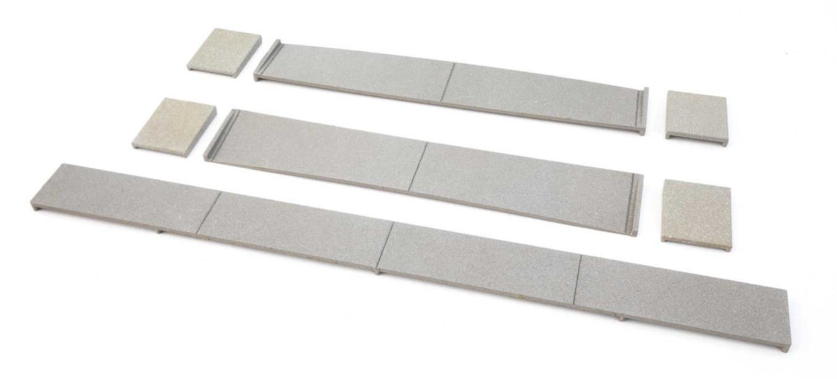 WalthersTrack HO 948-83115 Modern Concrete Crossing w/Rerailer Ends - Kit