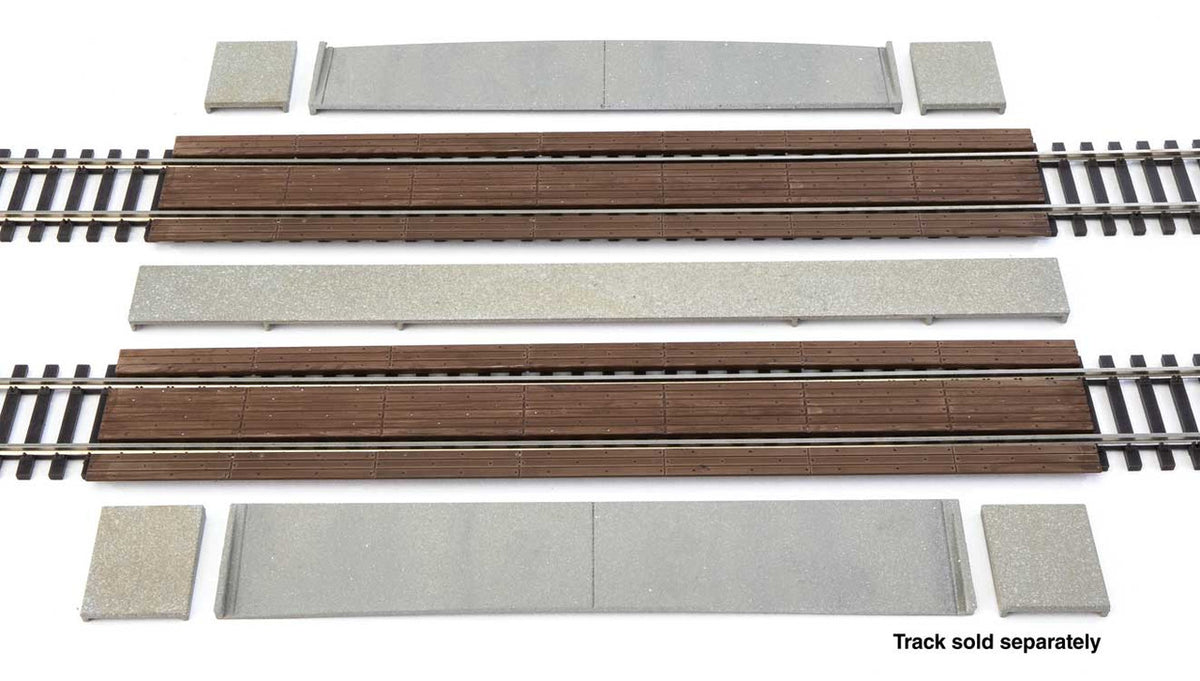 WalthersTrack HO 948-83116 Modern Wood Crossing 2-Pack - Kit