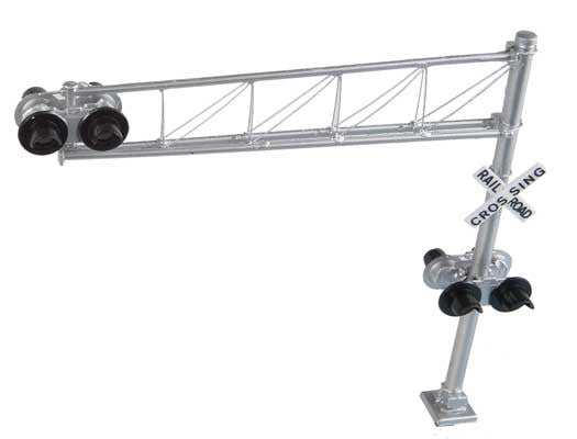 Walthers HO 949-4332 Post - 60s Cantilever Grade Crossing Signal - Single Lane