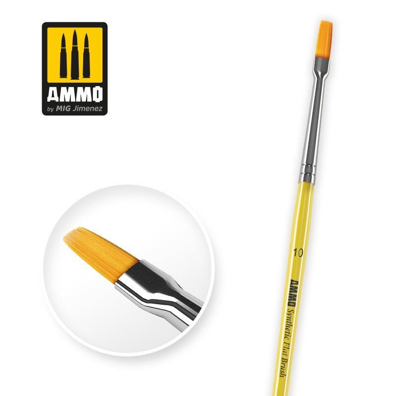 AMMO MIG-8622 10 Synthetic Flat Brush