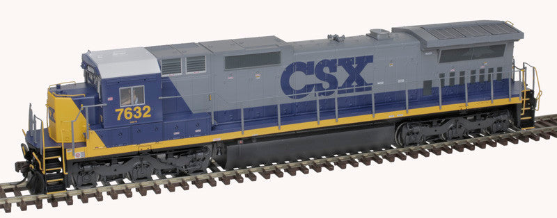 Atlas Master Gold Series HO 10004197 DCC/ESU LokSound V5 Equipped GE DASH 8-40C Locomotive w/Front Ditch Lights CSX 'YN2' Scheme #7632