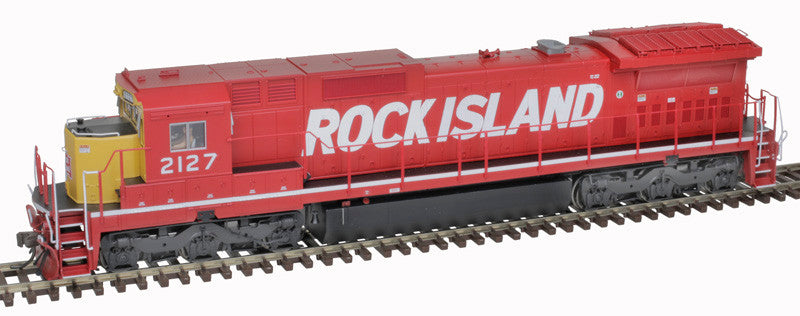 Atlas Master Silver Series HO 10004177 DCC Ready GE DASH 8-40C Locomotive w/Front & Rear Ditch Lights Rock Island #2127
