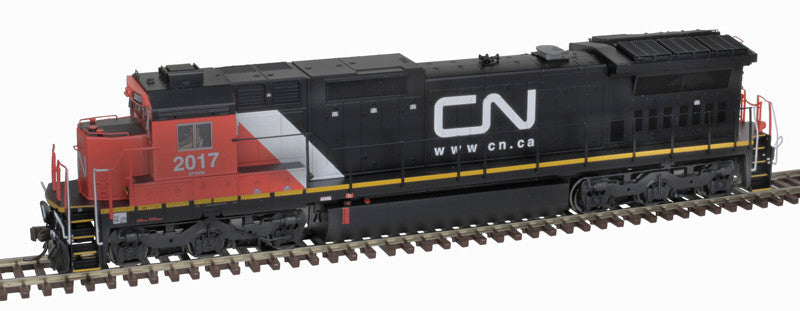 Atlas Master Silver Series HO 10004178 DCC Ready GE DASH 8-40C Locomotive w/Front & Rear Ditch Lights Canadian National CN #2014