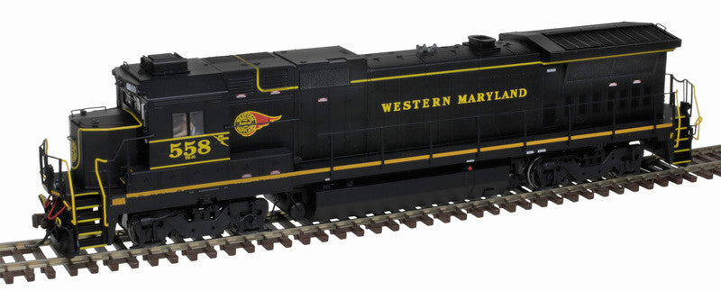 Atlas Master Silver Series HO 10004304 DCC Ready GE Dash 8-40B Locomotive w/F&R Ditch Lights Western Maryland Scenic Railroad #558