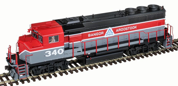 Atlas Master Gold Series HO 10004408 DCC/ESU LokSound Select Equipped GMD GP40-2W Locomotive Bangor & Aroostook #340