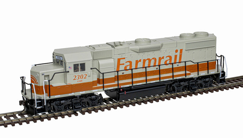 Atlas Trainman Silver HO 10004560 DCC Ready GP38-2 Locomotive Farmrail GNRC #2314