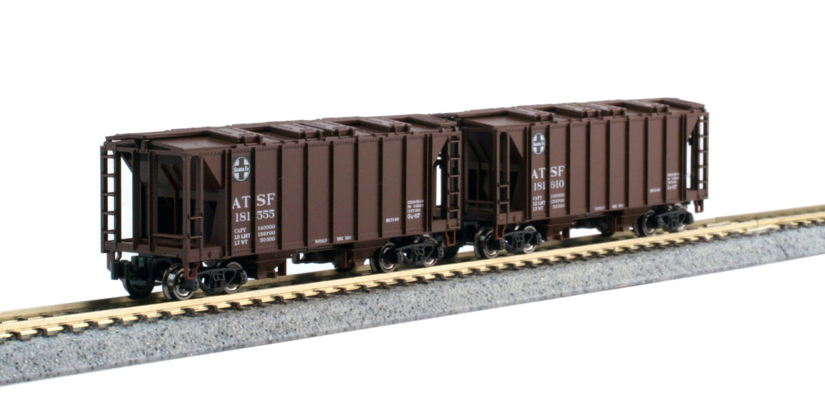 Kato N 106-4700 ACF Covered Hopper 8-Car Set - ATSF, C&O, UP, CB&Q