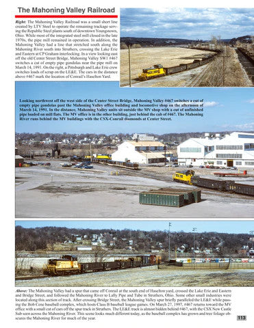 Morning Sun Books 1749 Mahoning Valley Rails In Color 1988-2006