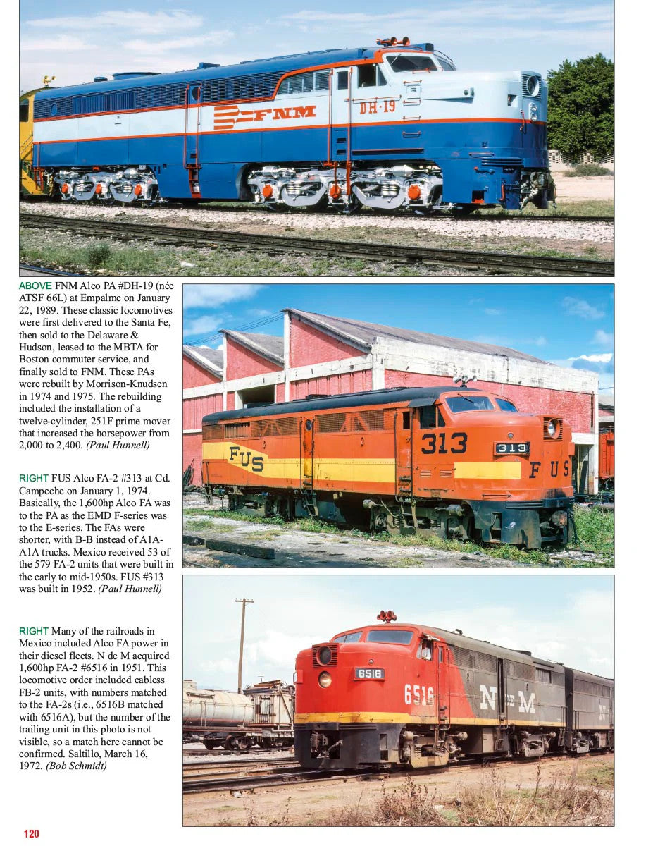 Morning Sun Books 1790 Mexican Passenger Trains In Color