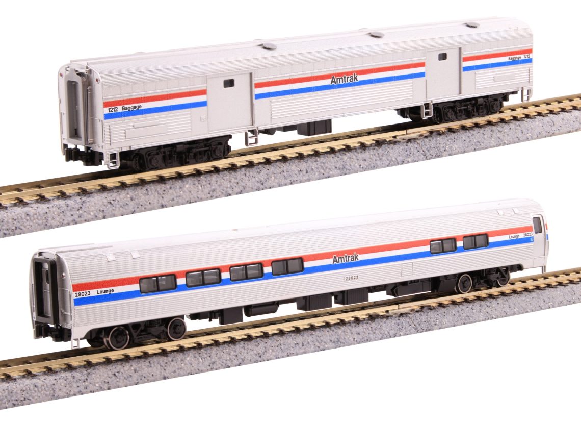 Kato N 106-6294 Amtrak Amfleet II Cafe & Baggage 2 Car Set "Phase III Scheme"