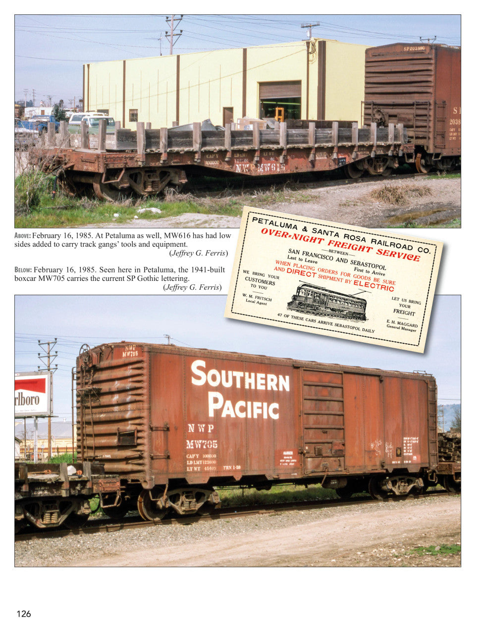 Morning Sun Books 1751 Northwestern Pacific Railroad Volume 2: Passenger and Freight Operations - Petaluma & Santa Rosa Railroad - Maintenance-of-Way Equipment In Color