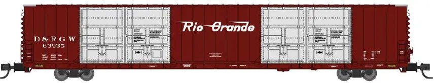 Bluford Shops N 87340 Pullman-Standard 86' Quad Door Auto Parts Boxcar Rio Grande D&RGW #63935