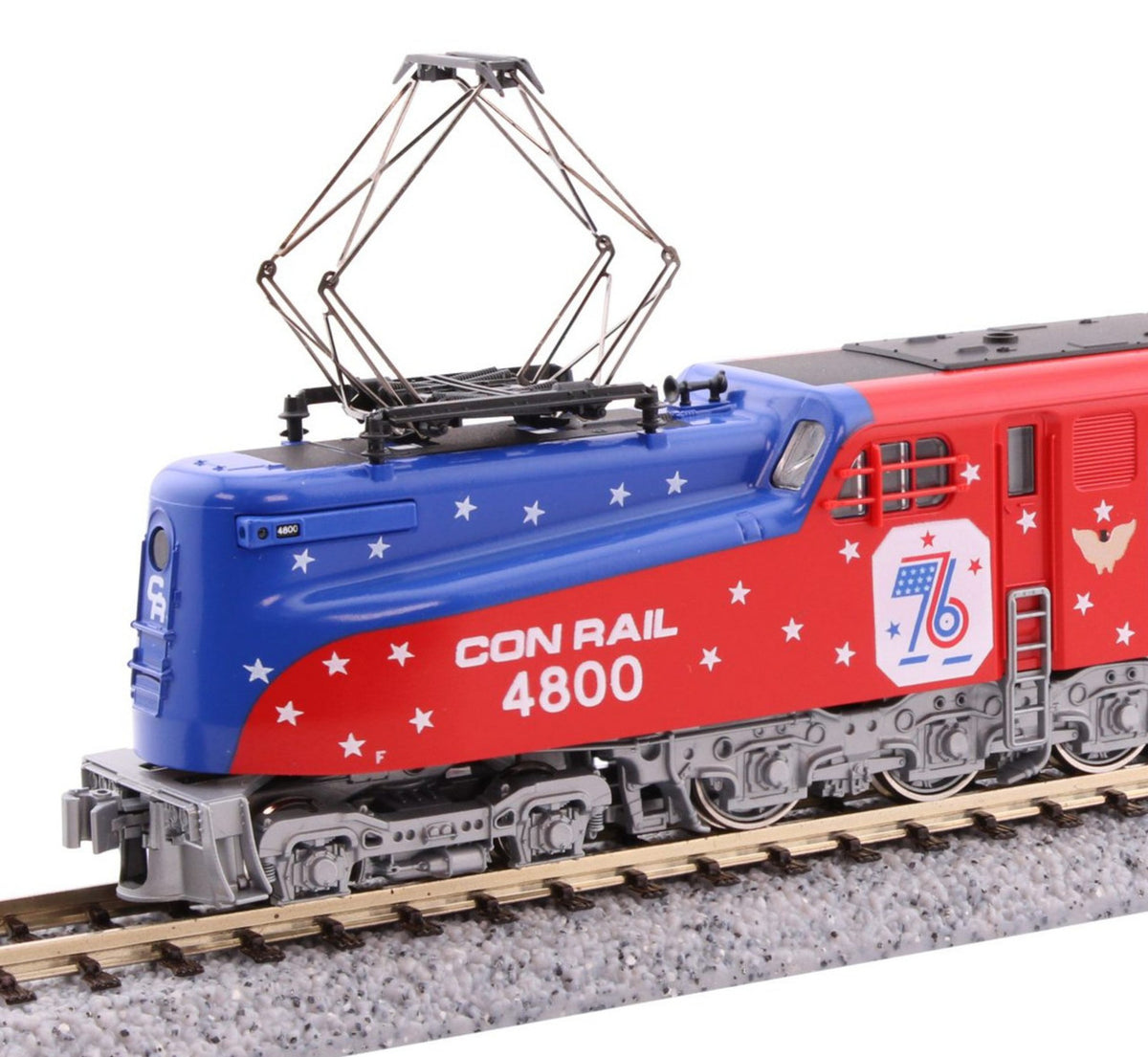 Kato N 137-2015 DCC Ready GG1 Electric Locomotive Conrail 'Bicentennial Scheme' CR #4800