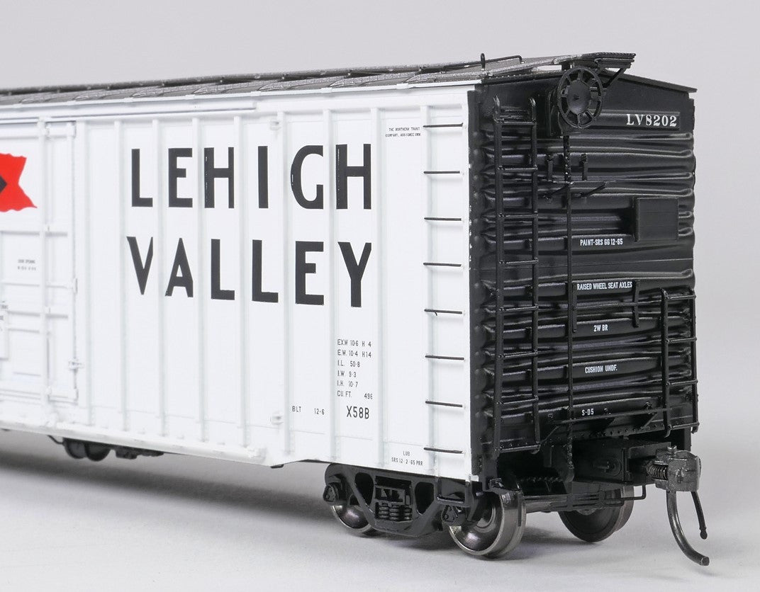 Tangent Scale Models HO 14036-01 PRR Shops X58 Plug Door Boxcar Lehigh Valley 'Delivery 12-1965 X58B' LV #8202