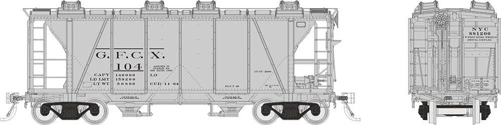 Rapido Trains Inc HO 149005A Enterprise Covered Hopper GFCX #1 Single Car