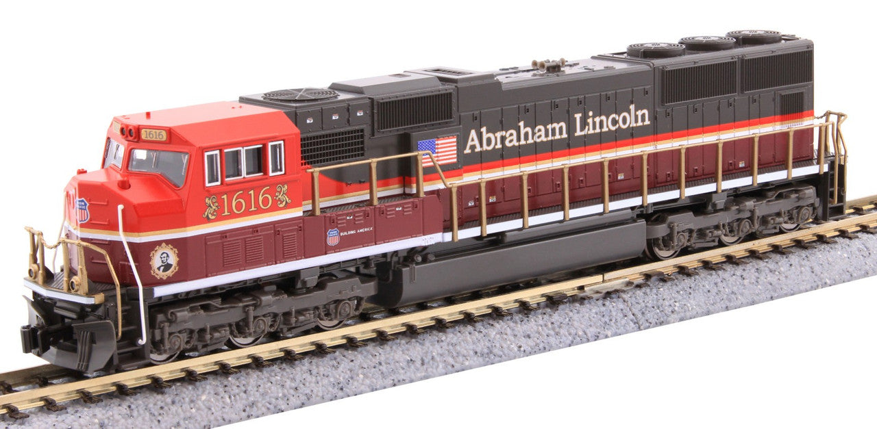 Kato N 176-1616 DCC Ready EMD SD70M Locomotive w/Standard Flat