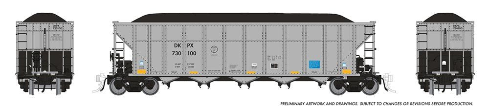 Rapido Trains Inc HO 169047 AutoFlood III Coal Hopper Duke Power DKPX 6-Pack #2