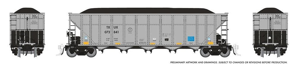 Rapido Trains Inc HO 169058A AutoFlood III Coal Hopper TXUX Single Car #1
