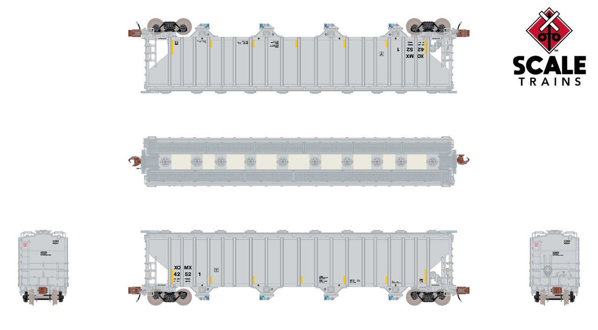ScaleTrains Rivet Counter N SXT39339 Pullman-Standard 5820 Covered Hopper Exxon-Mobil XOMX #44178