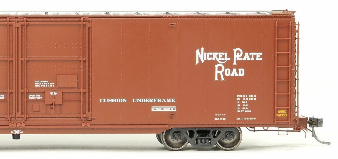 Tangent Scale Models HO 33019-04 Greenville 6,000CuFt 60' Double Door Box Car Nickel Plate Road 'Delivery Brown 11-1963' NKP #83009