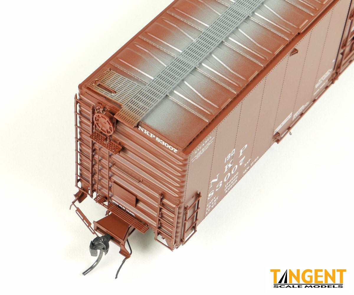 Tangent Scale Models HO 33019-03 Greenville 6,000CuFt 60' Double Door Box Car Nickel Plate Road 'Delivery Brown 11-1963' NKP #83007