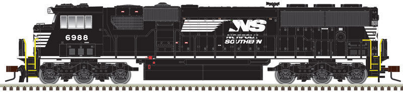 Atlas Master Gold Series N 40005244 DCC/ESU LokSound V5 Equipped EMD SD60E Locomotive with Ditchlights Norfolk Southern with PTC Antenna Detail NS #6945