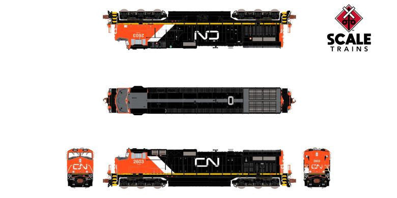 ScaleTrains Rivet Counter N SXT38688 DCC Ready GE DASH 9 Canadian National 'As Delivered' CN #2612