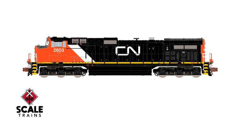 ScaleTrains Rivet Counter N SXT38689 DCC/ESU LokSound GE DASH 9 Canadian National 'As Delivered' CN #2626