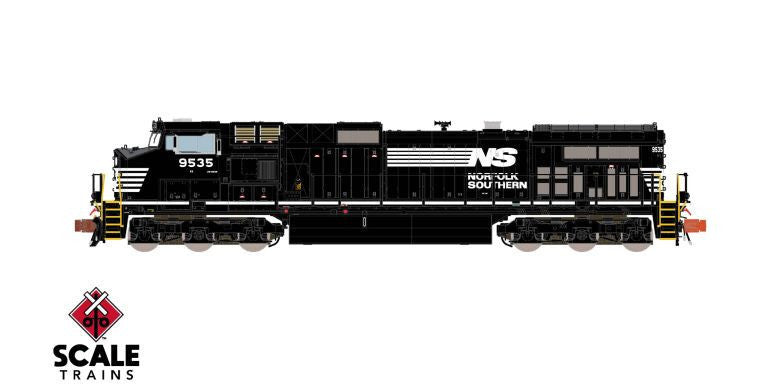 ScaleTrains Rivet Counter N SXT38716 DCC Ready GE DASH 9 Norfolk Southern 'Solid Frame Stripe' NS #9593