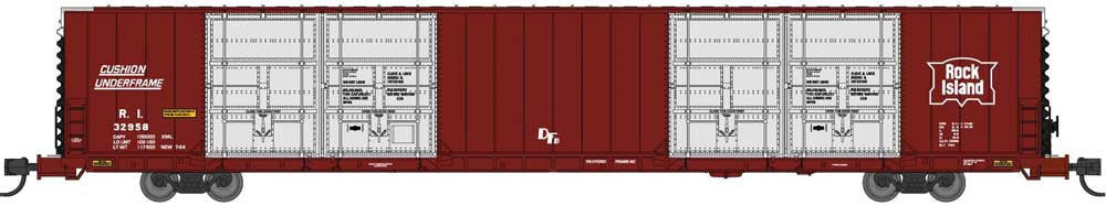 Bluford Shops N 87255 Pullman-Standard 86' Quad Door Auto Parts Boxcar Rock Island RI #32960