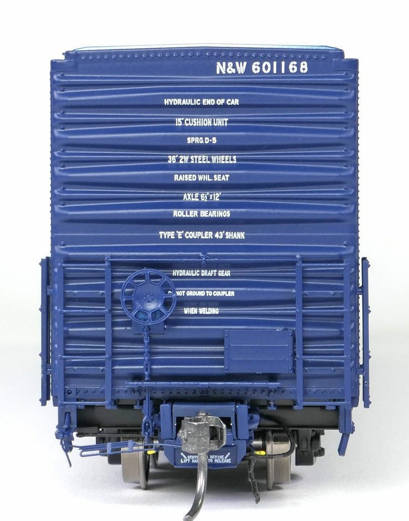 Tangent Scale Models HO 34011-03 Thrall 5880 60′ Double Plug Door Box Car Norfolk & Western 'Original Blue 4-1969' N&W #601171