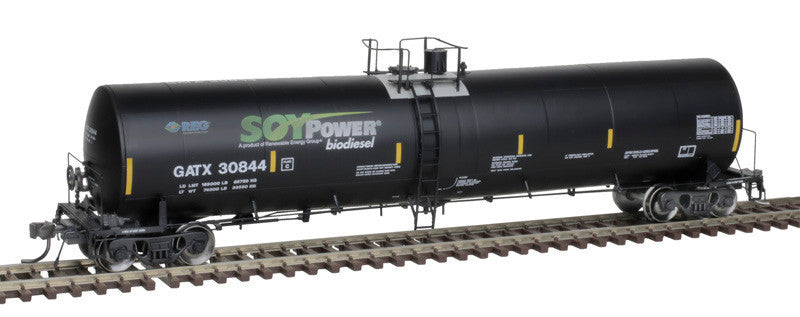 Atlas Master HO 20006896 Trinity 25,500-Gallon Tank Car Soy Power Bio Fuels GATX #30836