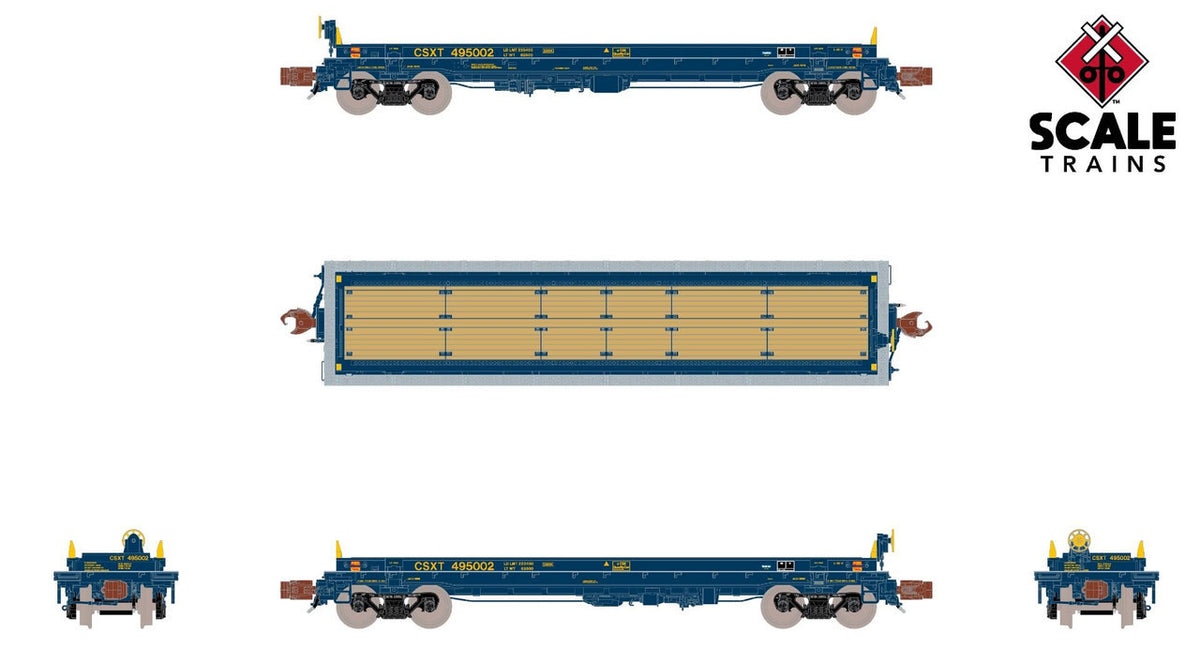 ScaleTrains Rivet Counter N SXT39269 Thrall-Trinity 42' Single Hood Coil Car CSX #495084