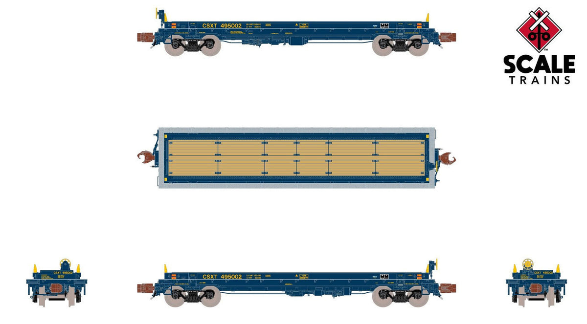 ScaleTrains Rivet Counter N SXT39270 Thrall-Trinity 42' Single Hood Coil Car CSX #495159