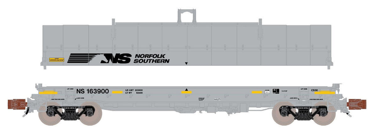 ScaleTrains Rivet Counter N SXT39282 Thrall-Trinity 42' Single Hood Coil Car Norfolk Southern 'Horsehead' NS #164081