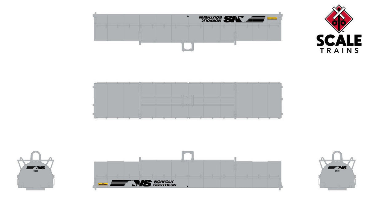 ScaleTrains Rivet Counter N SXT39282 Thrall-Trinity 42' Single Hood Coil Car Norfolk Southern 'Horsehead' NS #164081