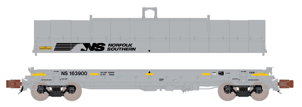 ScaleTrains Rivet Counter N SXT39281 Thrall-Trinity 42' Single Hood Coil Car Norfolk Southern 'Horsehead' NS #163943