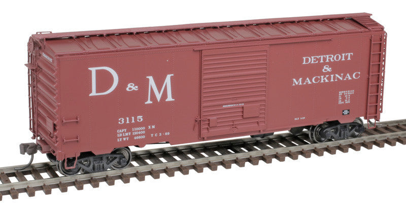 Atlas Master HO 20006817 40' Postwar Boxcar Detroit and Mackinac D&M #3133